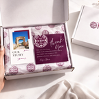 Box with 'Our Story' and 'Thank You' cards, featuring Tyrian branding.
